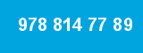 978 814 77 89 978 814 77 89